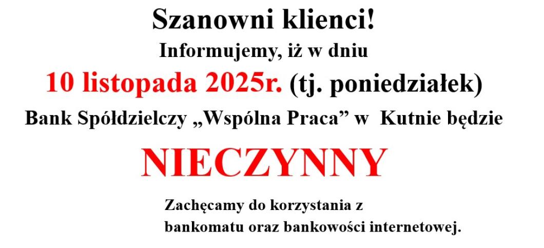 Bank NIECZYNNY